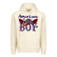 Sandshell American boy with cowboy Premium Hoodie - texasbilliewilder