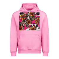 Fuchsia Pink sunflower cowhide Urban Hoodie - Zillion Design Studio