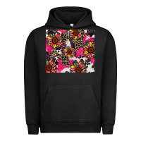 Pigment Black sunflower cowhide Urban Hoodie - Zillion Design Studio