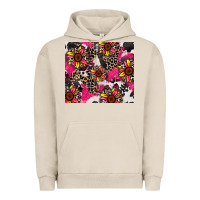 Pigment French Oak sunflower cowhide Urban Hoodie - Zillion Design Studio