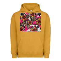 Pigment Peanut Butter sunflower cowhide Urban Hoodie - Zillion Design Studio