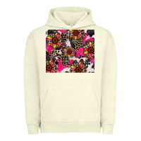 Pigment Pistachio sunflower cowhide Urban Hoodie - Zillion Design Studio