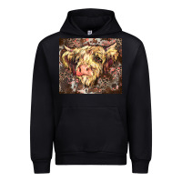 Black leopard cow Urban Hoodie - Zillion Design Studio