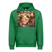 Emerald leopard cow Urban Hoodie - Zillion Design Studio