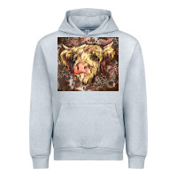 Heather Grey leopard cow Urban Hoodie - Zillion Design Studio