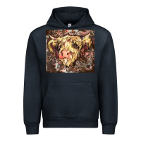 Navy leopard cow Urban Hoodie - Zillion Design Studio