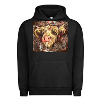 Pigment Black leopard cow Urban Hoodie - Zillion Design Studio