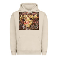 Pigment French Oak leopard cow Urban Hoodie - Zillion Design Studio