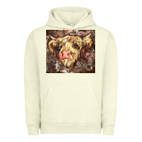 Pigment Pistachio leopard cow Urban Hoodie - Zillion Design Studio