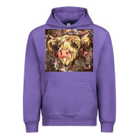 Tulip leopard cow Urban Hoodie - Zillion Design Studio