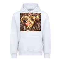 White leopard cow Urban Hoodie - Zillion Design Studio
