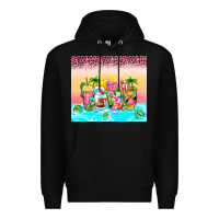 Black beach summer coffee cups Premium Hoodie - Zillion Design Studio