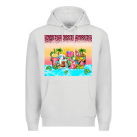 Dove Grey beach summer coffee cups Premium Hoodie - Zillion Design Studio