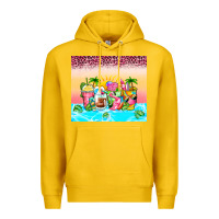 Lemon beach summer coffee cups Premium Hoodie - Zillion Design Studio