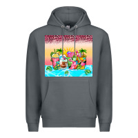 Rock beach summer coffee cups Premium Hoodie - Zillion Design Studio