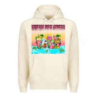 Tofu beach summer coffee cups Premium Hoodie - Zillion Design Studio