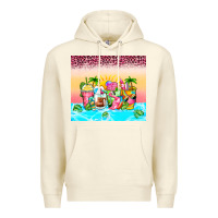 Sandshell beach summer coffee cups Premium Hoodie - Zillion Design Studio