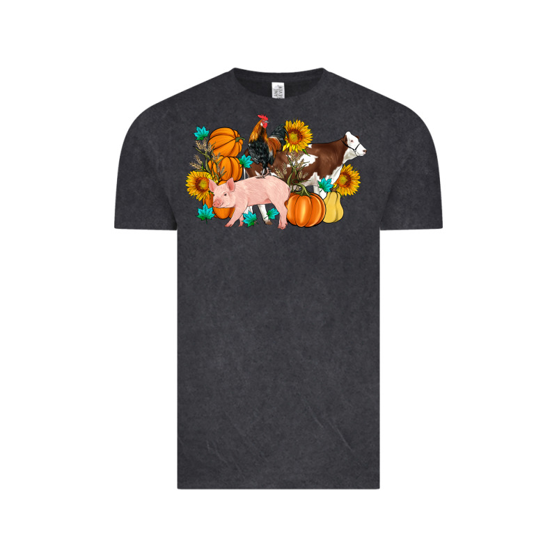 Farm Life Fall Pig Cow Rooster Vintage Tee by Artiststas | Teevron