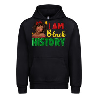 Black i am black history with afro black girl Urban Hoodie - texasbilliewilder
