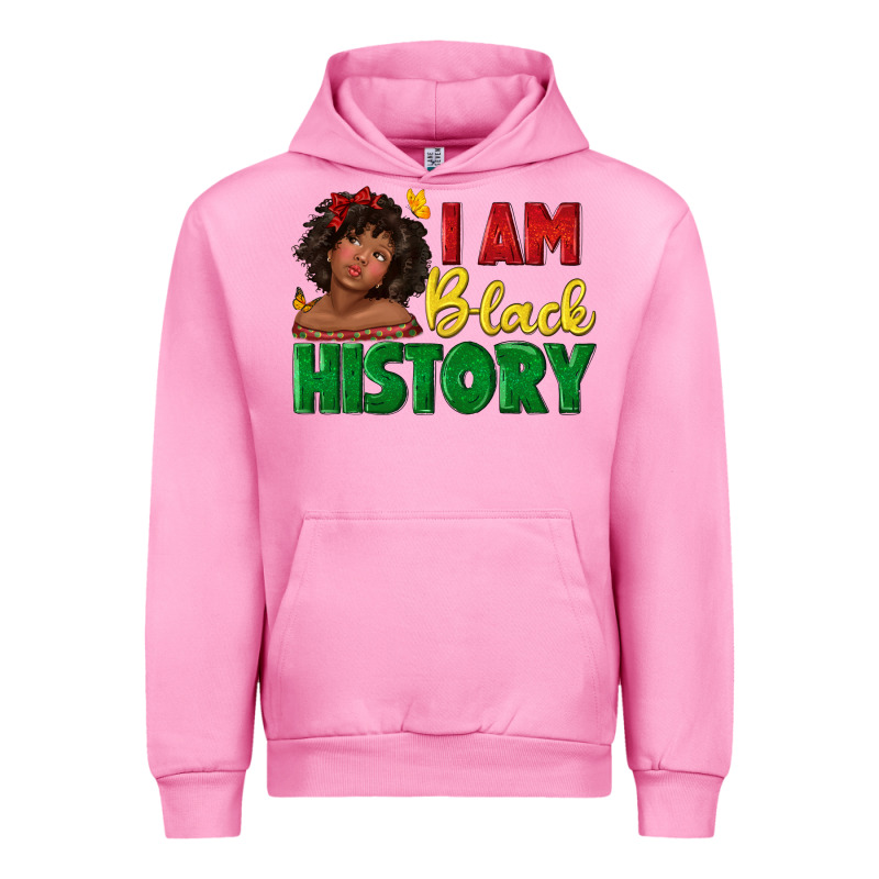 I Am Black History With Afro Black Girl Urban Hoodie by texasbilliewilder | Teevron