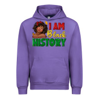 Tulip i am black history with afro black girl Urban Hoodie - texasbilliewilder