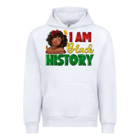 White i am black history with afro black girl Urban Hoodie - texasbilliewilder