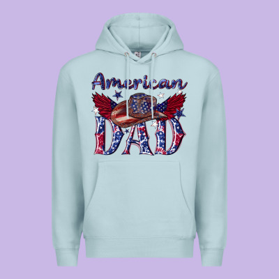 American Dad With Cowboy Premium Hoodie Designed By Texasbilliewilder