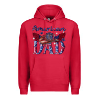 Cardinal American dad with cowboy Premium Hoodie - texasbilliewilder