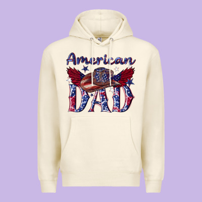 American Dad With Cowboy Premium Hoodie Designed By Texasbilliewilder