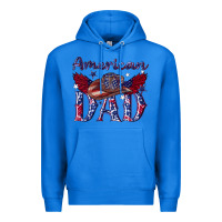True Royal American dad with cowboy Premium Hoodie - texasbilliewilder