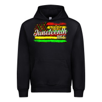 Black juneteenth 1865 with crown flag Urban Hoodie - texasbilliewilder