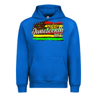 Cobalt juneteenth 1865 with crown flag Urban Hoodie - texasbilliewilder