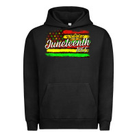 Pigment Black juneteenth 1865 with crown flag Urban Hoodie - texasbilliewilder