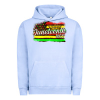 Pigment Grape Ice juneteenth 1865 with crown flag Urban Hoodie - texasbilliewilder