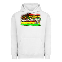 Pigment Lunar Rock juneteenth 1865 with crown flag Urban Hoodie - texasbilliewilder