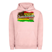 Pigment Salmon juneteenth 1865 with crown flag Urban Hoodie - texasbilliewilder