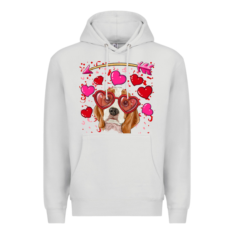 Valentine's Day  Beagle Premium Hoodie by RanaPortraitStore | Teevron