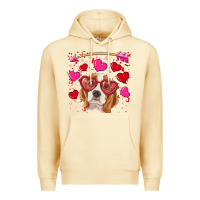 Pina Colada valentine's day  beagle Premium Hoodie - RanaPortraitStore