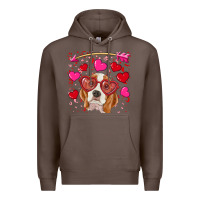 Coffee valentine's day  beagle Premium Hoodie - RanaPortraitStore