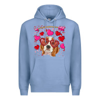 Colony Blue valentine's day  beagle Premium Hoodie - RanaPortraitStore