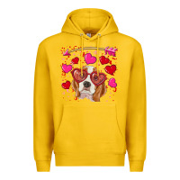Lemon valentine's day  beagle Premium Hoodie - RanaPortraitStore