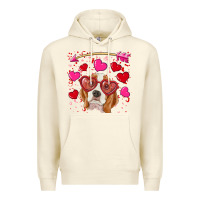 Sandshell valentine's day  beagle Premium Hoodie - RanaPortraitStore
