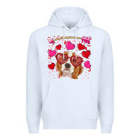 White valentine's day  beagle Premium Hoodie - RanaPortraitStore