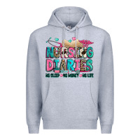 Heather Grey nursing diaries no sleep no money no life Premium Hoodie - Zillion Design Studio