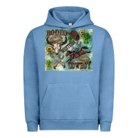 Pigment Pebble Blue country western Urban Hoodie - Zillion Design Studio