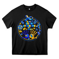 Black World Down Syndrome Day Heavy Core Tee - CowhideDigitalArt
