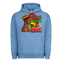 Pigment Pebble Blue juneteenth black king Urban Hoodie - texasbilliewilder
