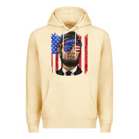 Pina Colada American flag with lincoln Premium Hoodie - texasbilliewilder