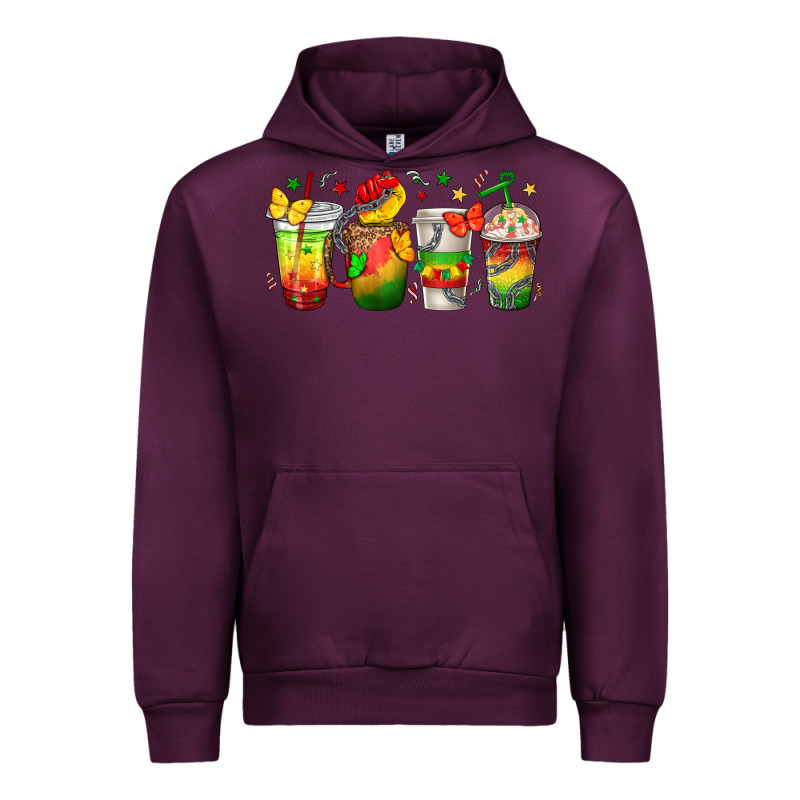 Juneteenth Coffee Cups Urban Hoodie by texasbilliewilder | Teevron