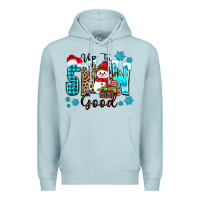Blue Mist up to snow good Premium Hoodie - Zillion Design Studio